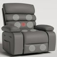 thumbnail image 1 of Techmilly Oversized Recliner Chair，Electric Power  Recliner with Heat Therapy and Massage Function, Adjustable  Recline for Living Room(Dark Grey 35" Seat Width), 1 of 10