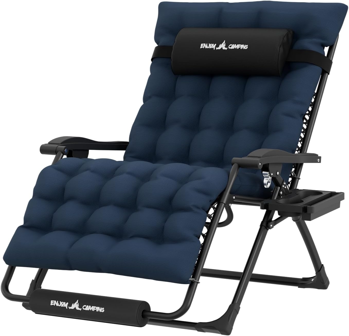 Techmilly Oversized Zero Gravity Chair Set of 1, 33In XL Lawn Chair