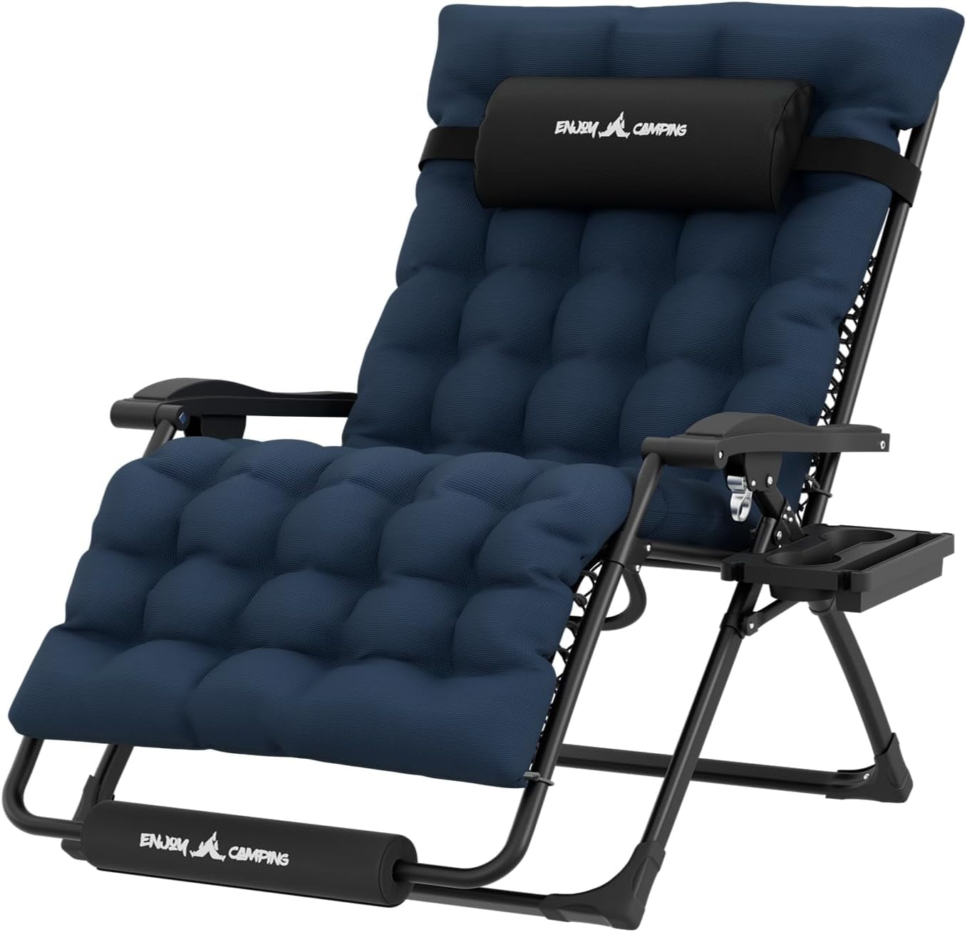 Techmilly Oversized Zero Gravity Chair Set of 1, 33In XL Lawn Chair