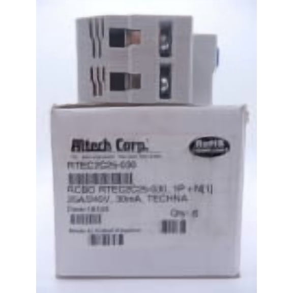 Techna RTEC 110V/230V 50/60Hz 30mA Double Pole Circuit Breaker RTEC2C25-030