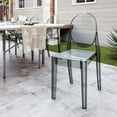 thumbnail interactive-video image 1 of Techni Home Ghost Chair, Set of 4 Stackable Acrylic Chairs for Weddings, Parties, Events, Extra Dining Seating, Modern Versatile for Indoor/Outdoor Use, Grey, 1 of 11