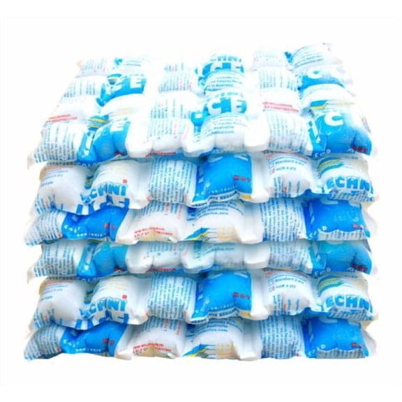 Techni Ice HDR 4-Ply Reusable Ice & Heat Sheets Heavy Duty Cooling Packs, Cut-to-Size, Food Safe, Hot or Cold Use (6 Sheets)