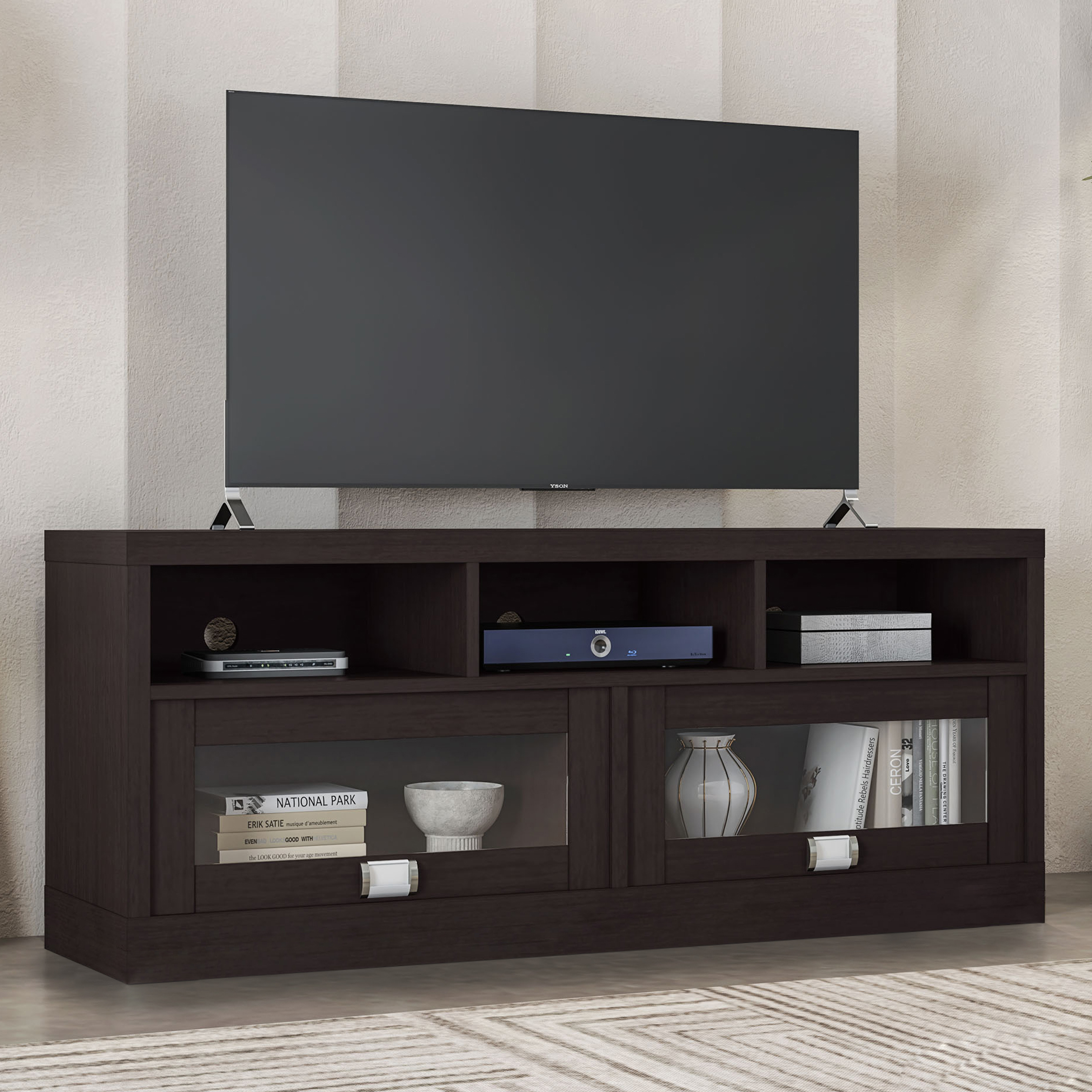 Mainstays Parsons TV Stand for TVs up to 50", Espresso