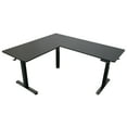 thumbnail image 1 of Techni Mobili 63” W L-Shaped Electric Standing Desk with Spacious Desktop, 3 Memory Height Presets and 2 Accessory Hooks, Black, 1 of 11