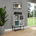 thumbnail image 1 of Techni Mobili Allure 2-Tier Modern Geometric Bookcase, White RTA-983BC-WHT, 1 of 11