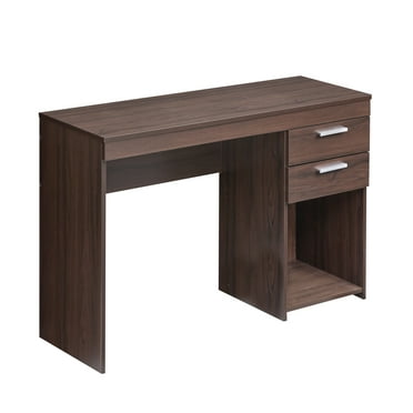 Techni Mobili Brown Computer Desk for Home Office or Bedroom, with Drawers, Ideal for Small Spaces