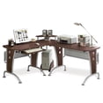 thumbnail image 1 of Techni Mobili CD-3806-M615 Mahogany L-Desk With Left Return, 1 of 1