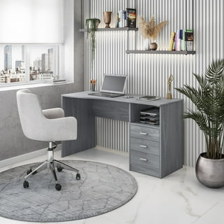 Gray sale desk walmart