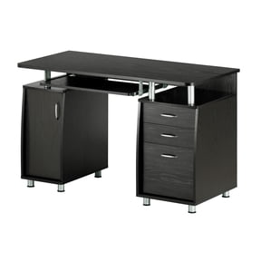 Techni Mobili Complete Adult Computer Workstation with Cabinet and Drawers, 30" H, Espresso RTA-4985D-ES18