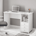 thumbnail image 1 of Techni Mobili Contemporary 3-Drawer Computer Desk, White, 1 of 11