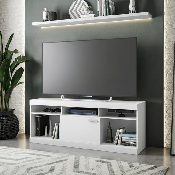 Techni Mobili Entertainment Stand for TVs Up to 61", White RTA-910TV-WHT
