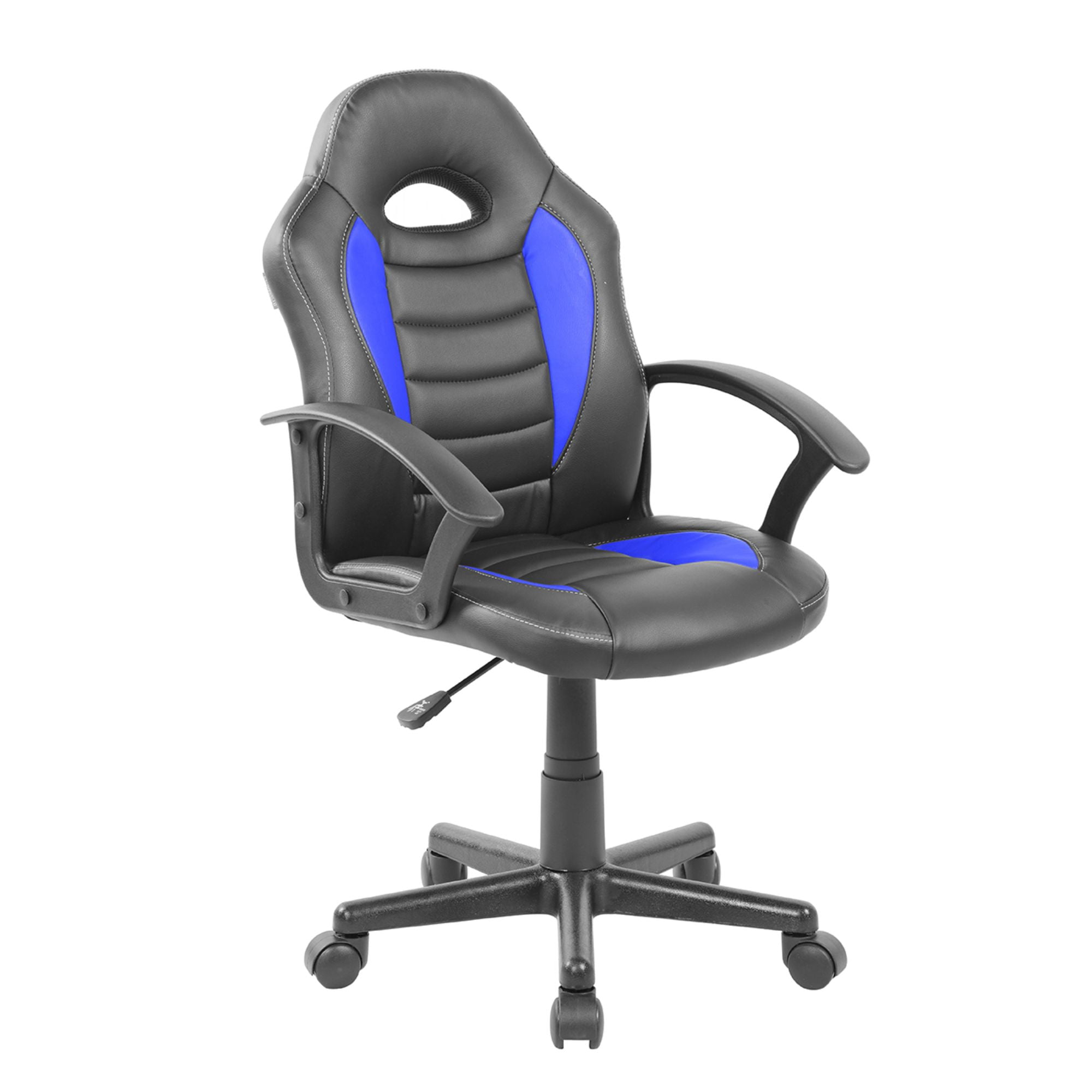 Techni Office Solutions 35.25" Black and Blue Techni Mobili Kid's Gaming and Student Racer Chair