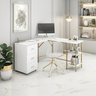 White Gold Desk