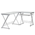 thumbnail image 1 of Techni Office Solutions 61.75" White Durable L-Shaped Computer Desk, 1 of 5