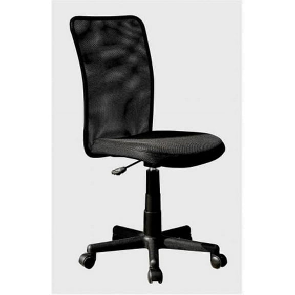 Techni Mobili  Mesh Swivel Chair - Black - 16.5in. x 18in. x 40in.