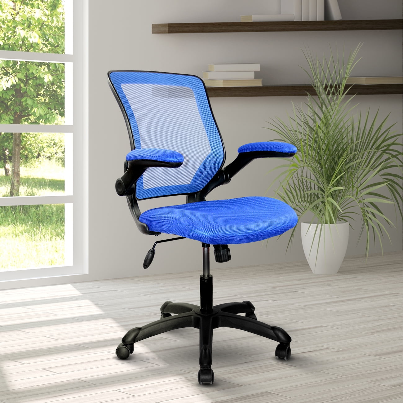 Azure Blue Mesh Ergonomic Swivel Desk Chair