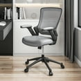 thumbnail image 1 of Techni Mobili Mid-Back Mesh Task Office Chair with Height Adjustable Arms, Grey RTA-8030-GRY, 1 of 8