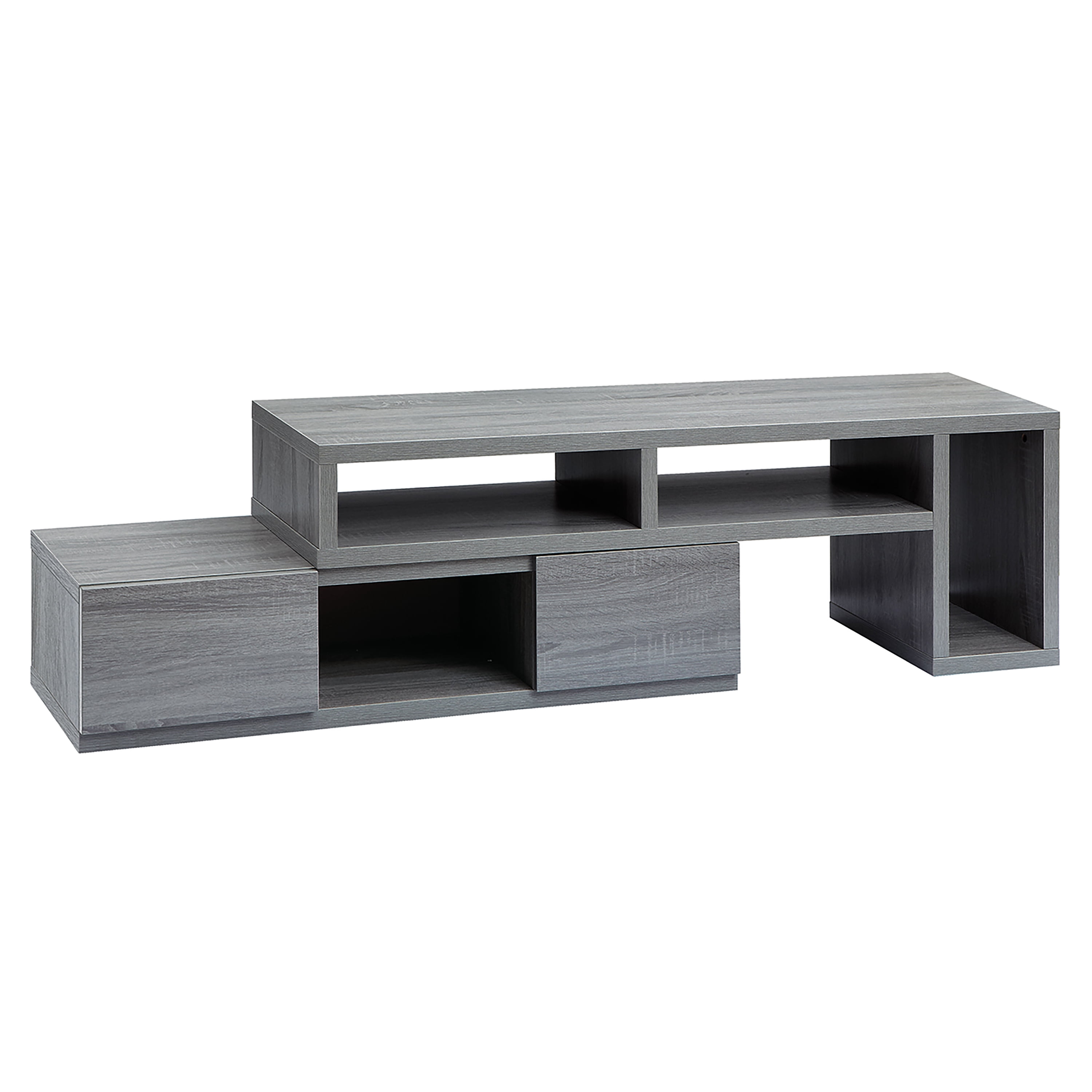 Techni Office Solutions 82.75" Gray Durable Adjustable Television Stand