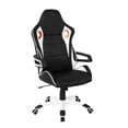 thumbnail image 1 of Techni Office Solutions 3.75' Black, White, and Orange Racing Style Home and Office Chair, 1 of 6