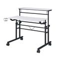 thumbnail image 1 of Techni Office Solutions 40" White and Black Durable Rectangular Writing Desk, 1 of 9