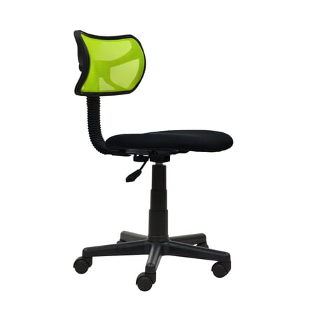 28" Lime Green and Black Contemporary Student Mesh Task Office Chair