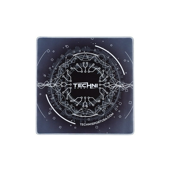 Techni Sport Colossal XL Circuit Gaming Mouse Pad 18" x 18", Black/Grey