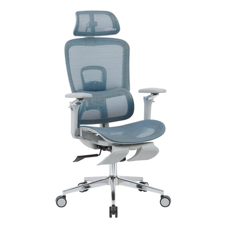 Techni Sport Ergonomic Mesh Office Chair with 5D Armrests & Retractable Footrest