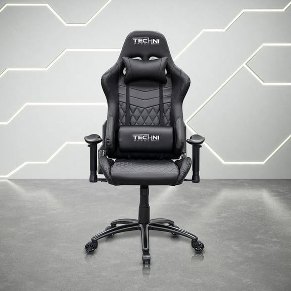 Techni Sport TS-5100 Ergonomic High Back Racer Style PC Gaming Chair, Carbon Fiber, Black RTA-TS51-BK