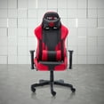 thumbnail image 1 of Techni Sport Ergonomic Gaming Chair with Adjustable Armrests, High Back, Lumbar and Headrest Pillow – Red/Black, RTA-TS90-RED, 1 of 16