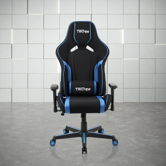 Techni Sport TSF-71 Fabric Office-PC Gaming Chair, Blue