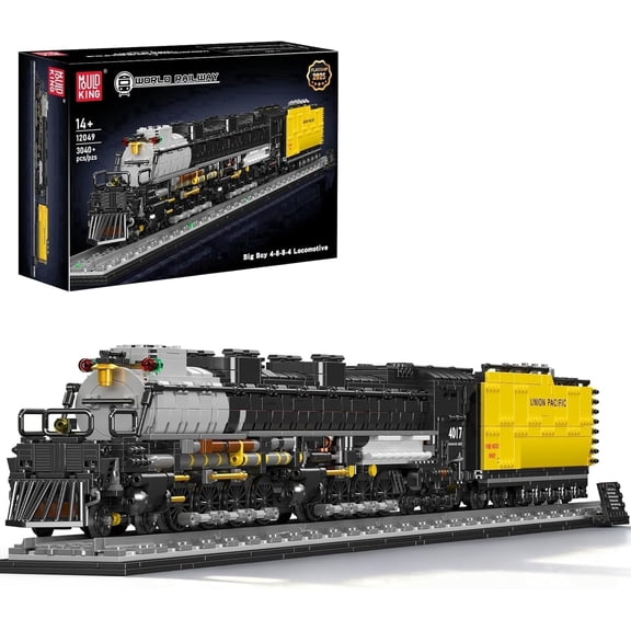 Technic Big Boy Locomotive - Steam Locomotive Building Block Set with Lego-technic, Legendary Steam Train Display Kit (3,040 Pieces)