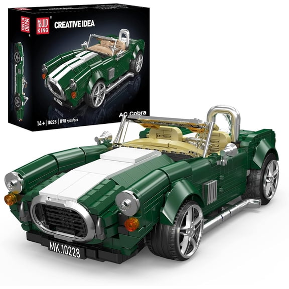 Technic Convertible Sports Car Model Kit, Classic Car Model Toys MOC Bricks Collectible Building Blocks, Static Version 1,198 Pieces