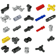 Technic Parts Compatible with Lego Bricks Pegs Joints Peg-Joints Pack Axle Building Blocks MOC 388Pcs/Set