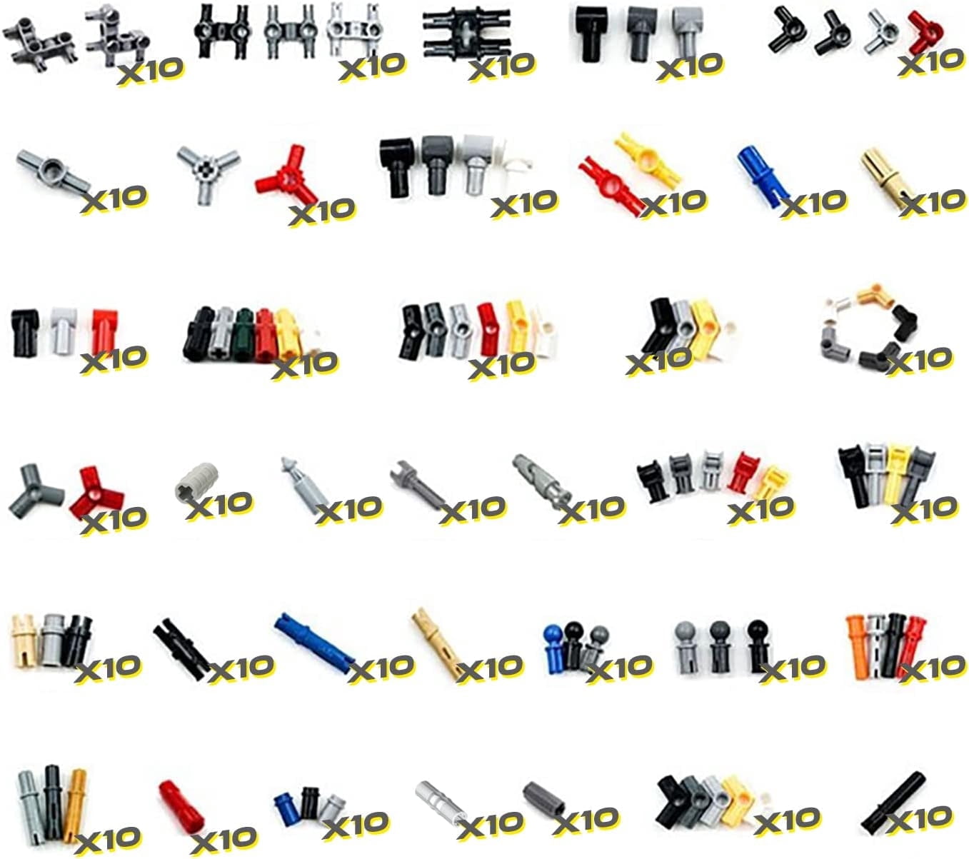 Technic Parts Compatible with Lego Bricks Pin Liftarm Beam Axle