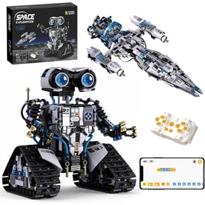 Technic STEM Robot Building Kit with APP or Remote Control, 2 in 1 Science Programmable Building Block Kit Compatible With Lego-technic