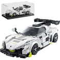 thumbnail image 1 of Technic Sports Cars Building Block Set with Display Case, Speed Race Car Building Toys, Collectible Model Cars for Home Decor, Christmas Birthday Gift for and 6 and up (320 pcs), 1 of 7