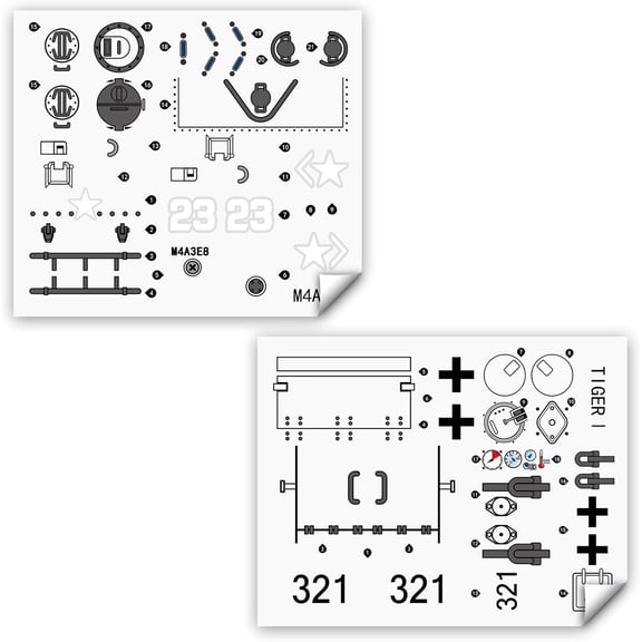 Technic Stickers for 77030 & 77031 Building Set With Lego-technic