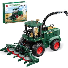 Technic Tractor Building Block Set, Farm Truck & Harvester Building Toys with Moveable Grain Head, Stem Construction Vehicles Model, Christmas Birthday Gift for 12(1162Pcs)
