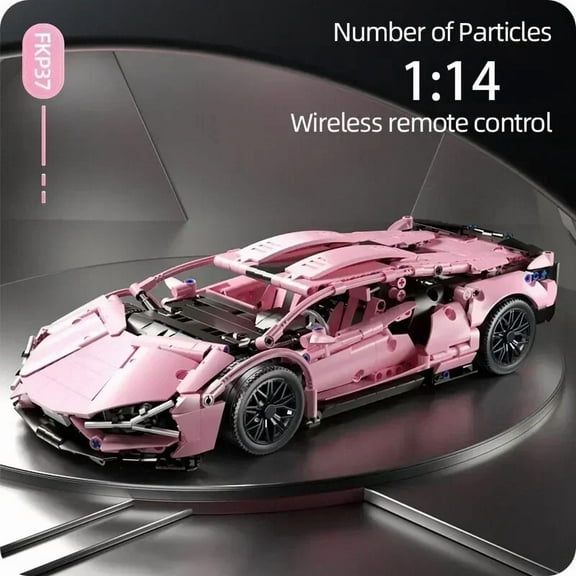 Technical 1314Pcs RC Race Car Building Block Set Remote Control Motor Sport Car Collectible 1:14 Model Scale MOC Toy Adult Gifts