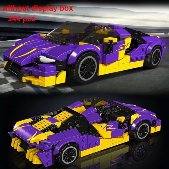Technical Car City Speed Champion Moc Sports Car Racing Vehicle Building Blocks Brick Educational Creative Toys