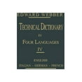 thumbnail image 1 of Technical Dictionary: Four Languages, (Paperback), 1 of 1