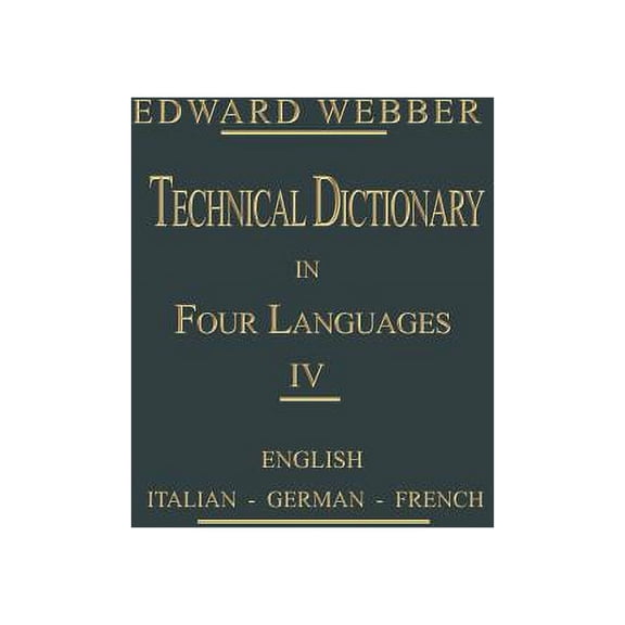 Technical Dictionary: Four Languages, (Paperback)