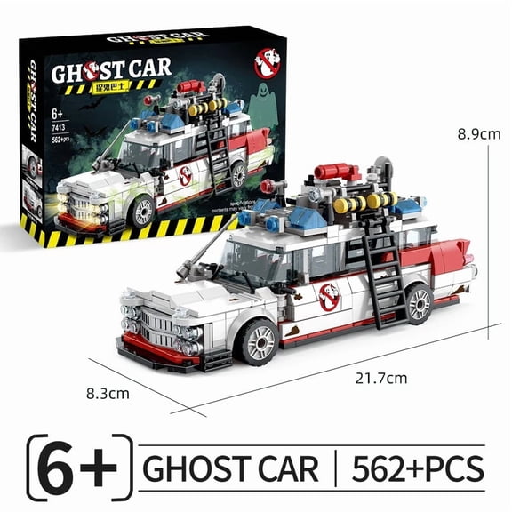 Technical ECTO-1 Sets Building Blocks Kit STEM Educational Birthday Gift for Boys Model Assembly Project
