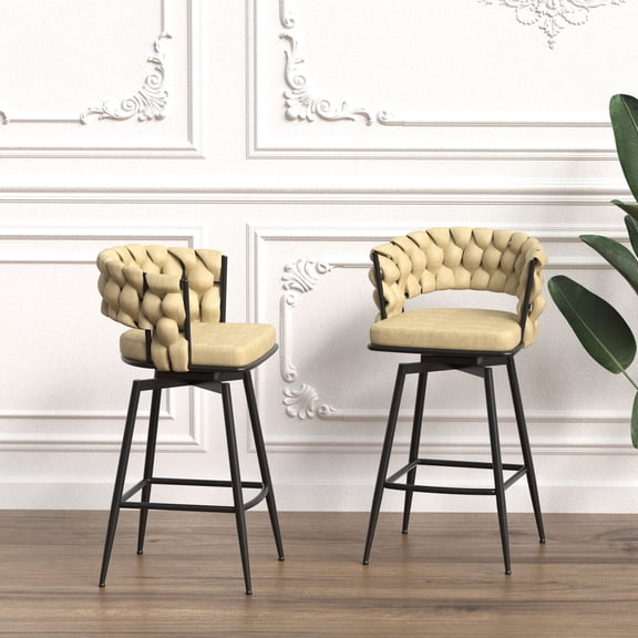 Technical Leather, Padded Seat and Backrest / Fit for Kitchen Gatherings, Comfortable Sitting