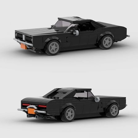 Technical Moc Charger '69 SC City Speed Champion Sports Car Racing Vehicle Building Blocks Brick Sets Supercar Kids Toys Gifts