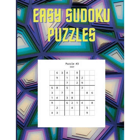 Easy Sudoku Puzzles: Beautiful Sudoku Puzzles and Solutions, Jumbo Activity Book for Beginners