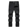 thumbnail image 1 of Technical Pants for Men Big and Tall with Belt Zipper Pockets Plus Size Waterproof Straight Leg Stretchy Comfort Solid Outdoor Jogger Hiking Trousers, 1 of 3