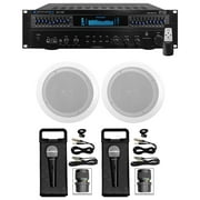 Technical Pro 1500 Watt Home Karaoke Machine System+2 6.5 Ceiling Speakers
