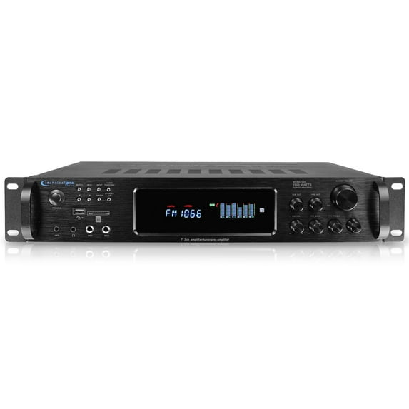 Technical Pro 1500W Bluetooth Home Stereo Hybrid Amplifier USB SD AM FM Tuner