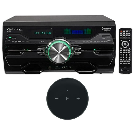 Technical Pro 4000W Karaoke Receiver/Amplifier/DVD/CD-G Player, Bluetooth/USB/FM